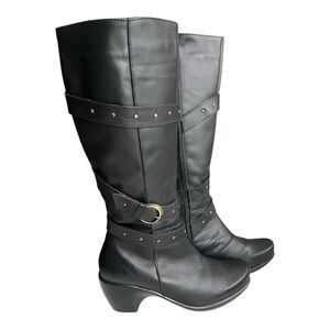 NAOT Allure Boots. Black. Tall. Sz: 39 Excellent Condition.